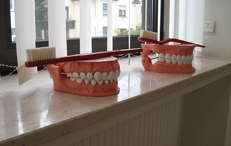 Romantisch schönes Foto mit roten Hausdächern