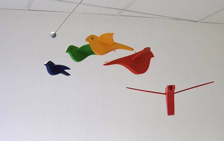 Romantisch schönes Foto mit roten Hausdächern