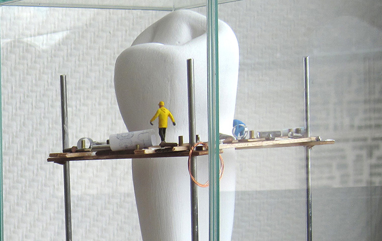 Romantisch schönes Foto mit roten Hausdächern